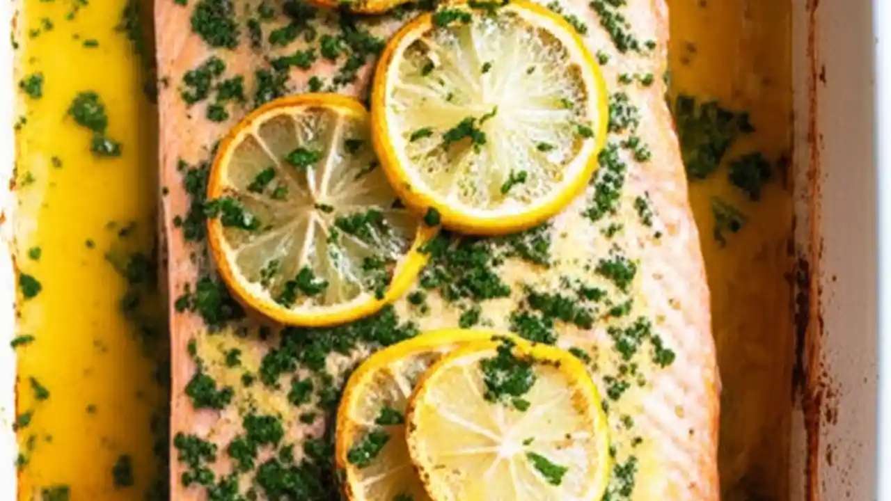 The Secret to Perfect Crispy-Flaky Lemon Garlic Butter Salmon